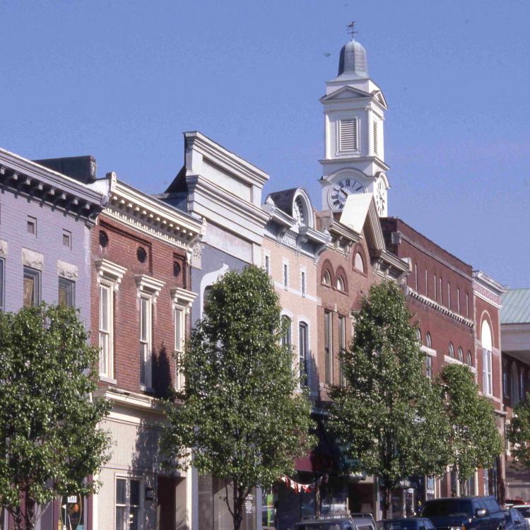 Scans of buildings on Main Street in downtown Winchester, Ky